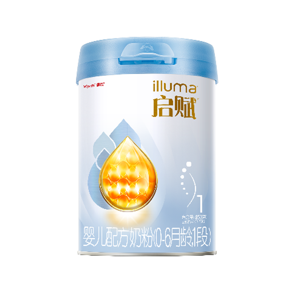 惠氏启赋蓝钻奶粉1段（新国标850g）
