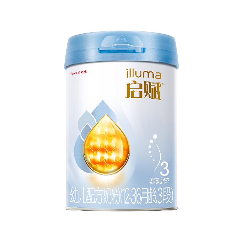 惠氏启赋蓝钻奶粉3段（新国标850g）